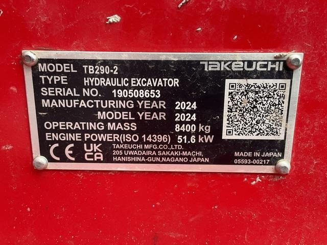 Takeuchi TB290-2 - Escavadora de rastos: foto 5 Takeuchi TB290-2 - Escavadora de rastos: foto 5