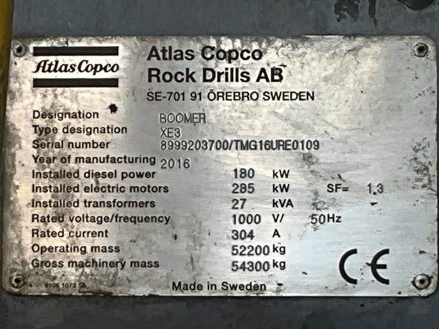 Atlas Copco XE3C - Máquina de mineração: foto 5 Atlas Copco XE3C - Máquina de mineração: foto 5
