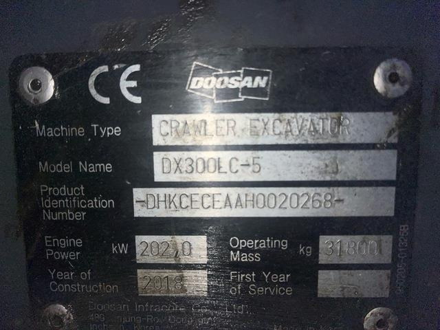 Doosan DX300LC-5 - Escavadora de rastos: foto 5 Doosan DX300LC-5 - Escavadora de rastos: foto 5