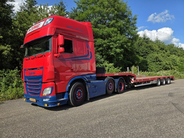 DAF XF 460 FTG 6x2 Super Spacecab + Nooteboom semi-dieplader - Caminhão chassi: foto 3 DAF XF 460 FTG 6x2 Super Spacecab + Nooteboom semi-dieplader - Caminhão chassi: foto 3