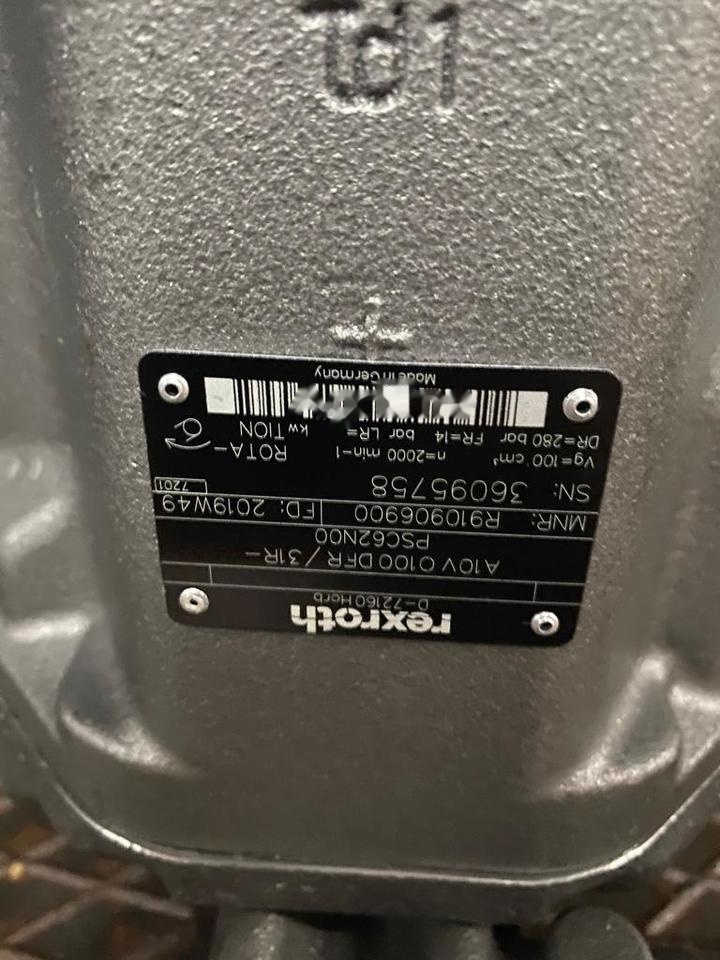 BOSCH / REXROTH A10VO100 DFR / 31R-PSC62N00 R910906900 - Bomba hidráulica de Máquina de construção: foto 2 BOSCH / REXROTH A10VO100 DFR / 31R-PSC62N00 R910906900 - Bomba hidráulica de Máquina de construção: foto 2