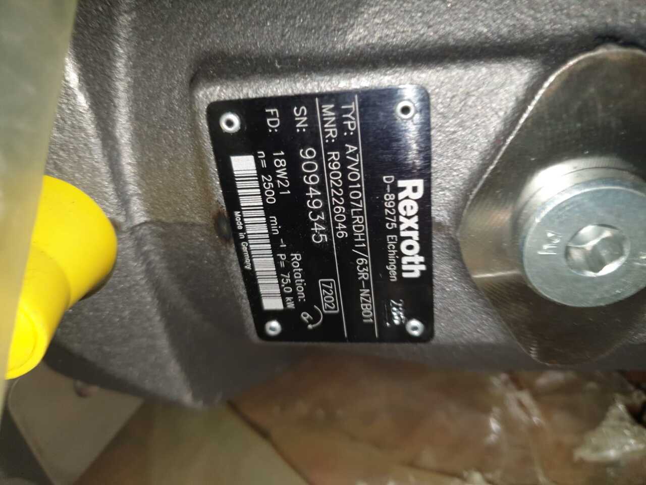 REXROTH R902170346 A7VO107LRDH1 / 63L - NZB01 - Bomba hidráulica: foto 1 REXROTH R902170346 A7VO107LRDH1 / 63L - NZB01 - Bomba hidráulica: foto 1