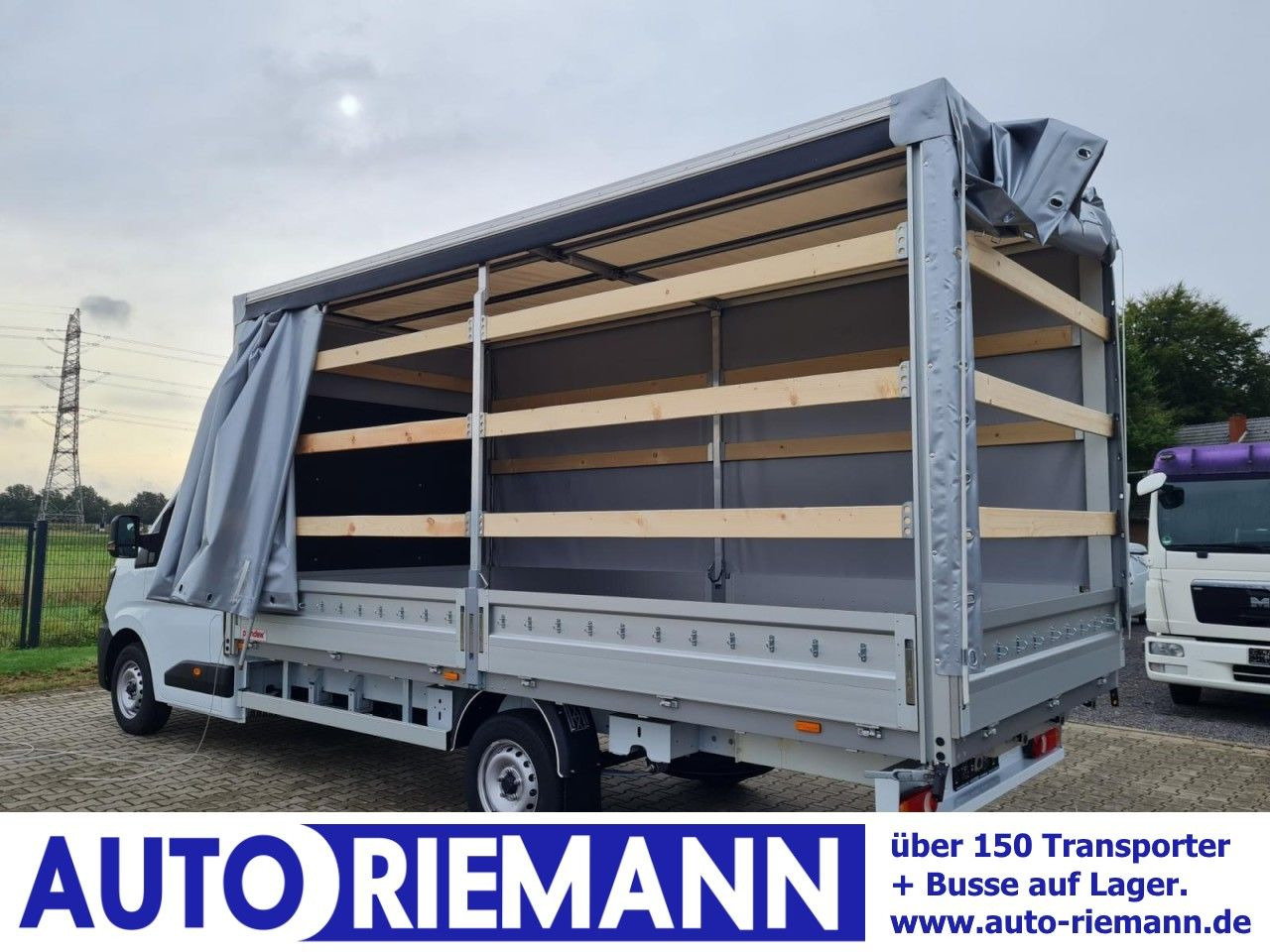 Renault Master 35 Pritsche Schiebe Plane dCi 170 10 Pal. - Furgão de toldo: foto 1 Renault Master 35 Pritsche Schiebe Plane dCi 170 10 Pal. - Furgão de toldo: foto 1