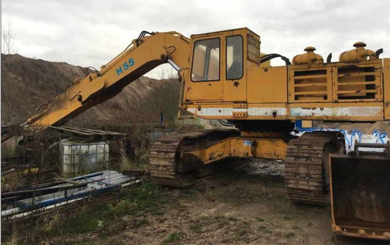 Demag H55 – Excavator with long stick / Kettenbagger mit langem Stiel - Escavadora de rastos: foto 1 Demag H55 – Excavator with long stick / Kettenbagger mit langem Stiel - Escavadora de rastos: foto 1