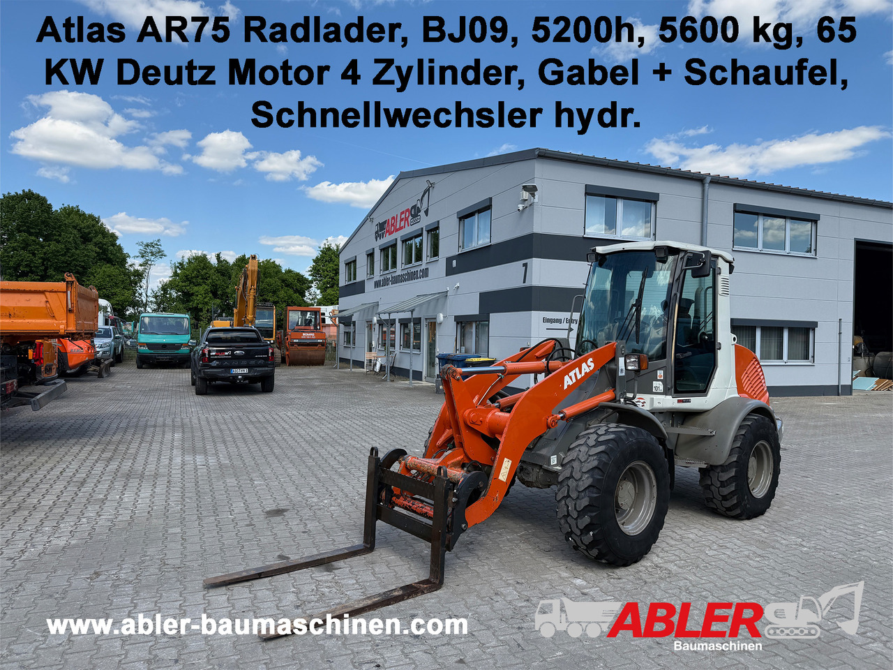 Atlas AR75 Radlader SW - Carregadeira de rodas: foto 1 Atlas AR75 Radlader SW - Carregadeira de rodas: foto 1