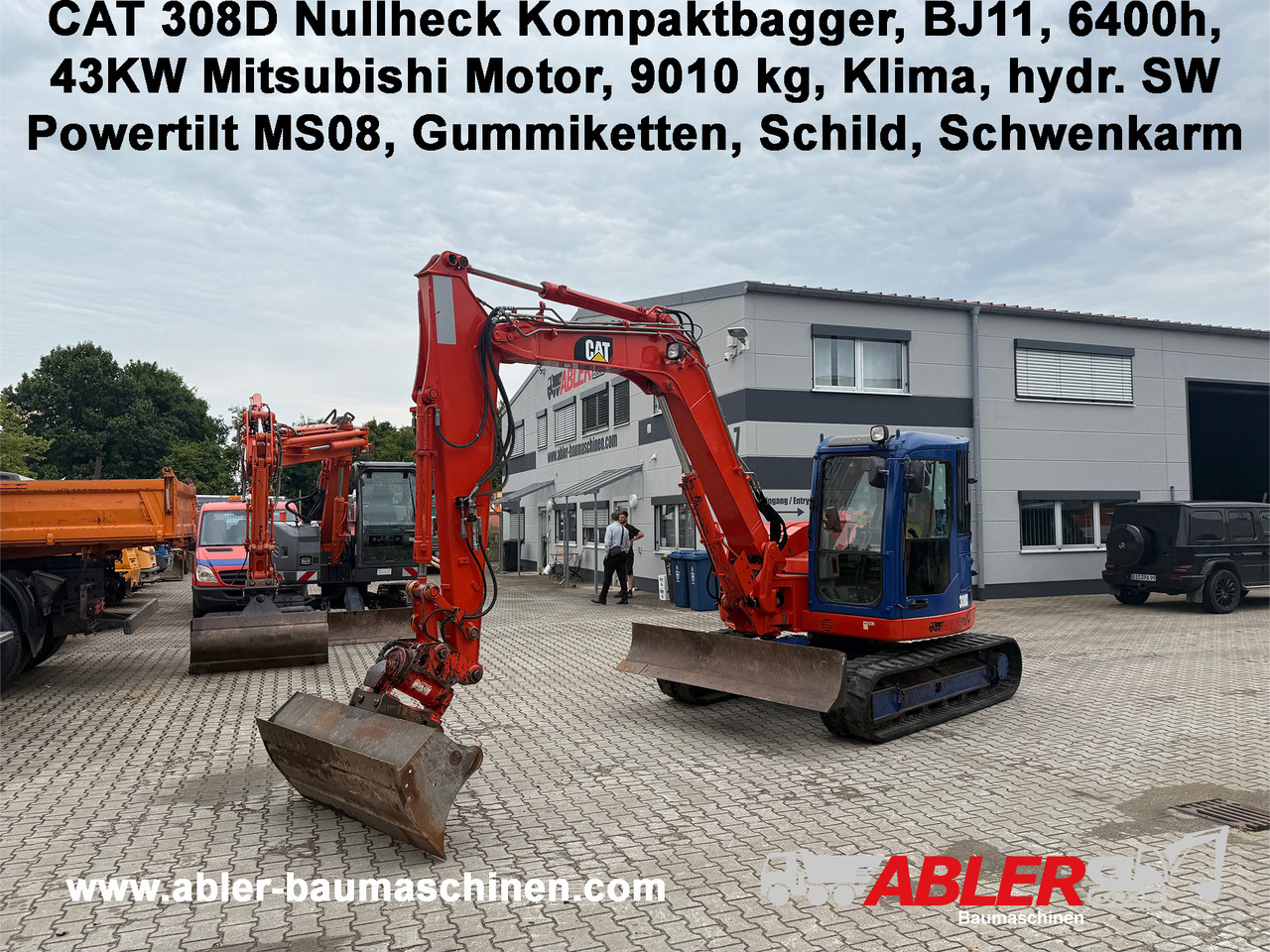 CAT 308D Nullheck Kompaktbagger Powertilt Klima - Escavadeira: foto 1 CAT 308D Nullheck Kompaktbagger Powertilt Klima - Escavadeira: foto 1