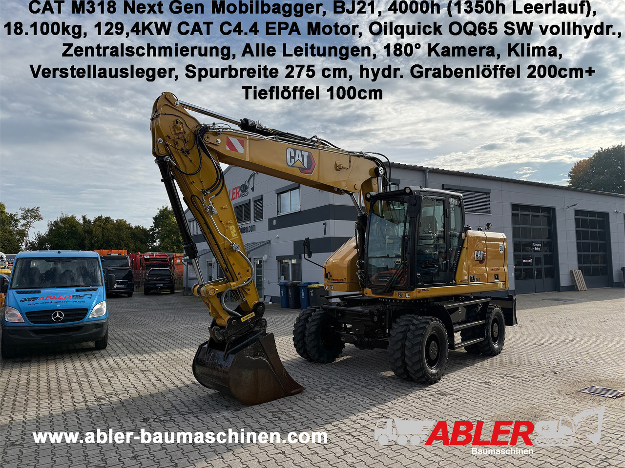 CATERPILLAR M318 NEW GEN Mobilbagger OQ65 ZS - Escavadeira: foto 1 CATERPILLAR M318 NEW GEN Mobilbagger OQ65 ZS - Escavadeira: foto 1