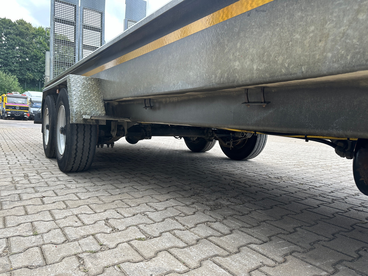 Reboque baixa Demmler Tandem-Tiefladeranhänger Fräsenanhänger: foto 10