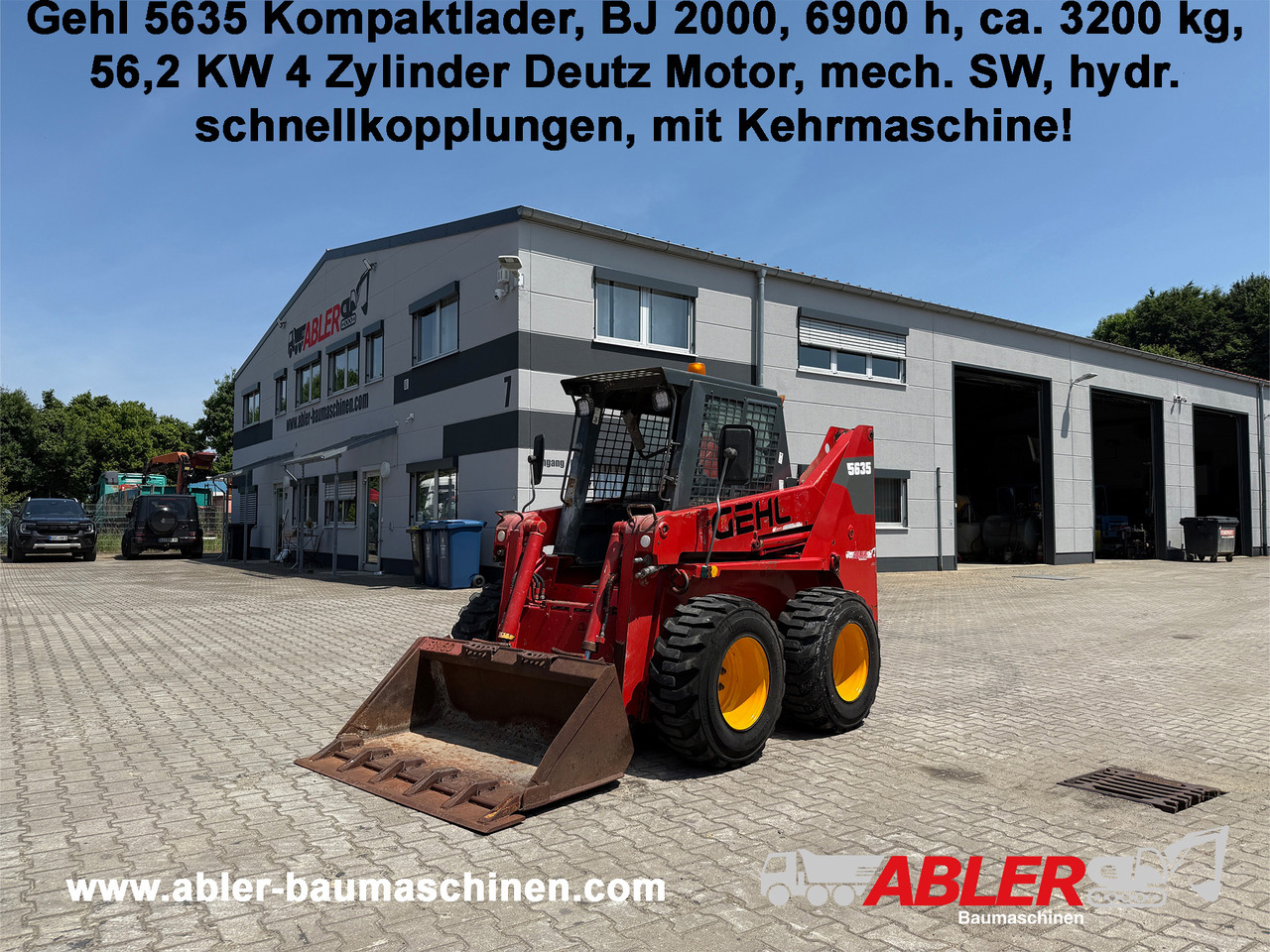 Gehl 5635 Kompaktlader Schaufel + Kehrmaschine - Carregadeira de rodas: foto 1 Gehl 5635 Kompaktlader Schaufel + Kehrmaschine - Carregadeira de rodas: foto 1