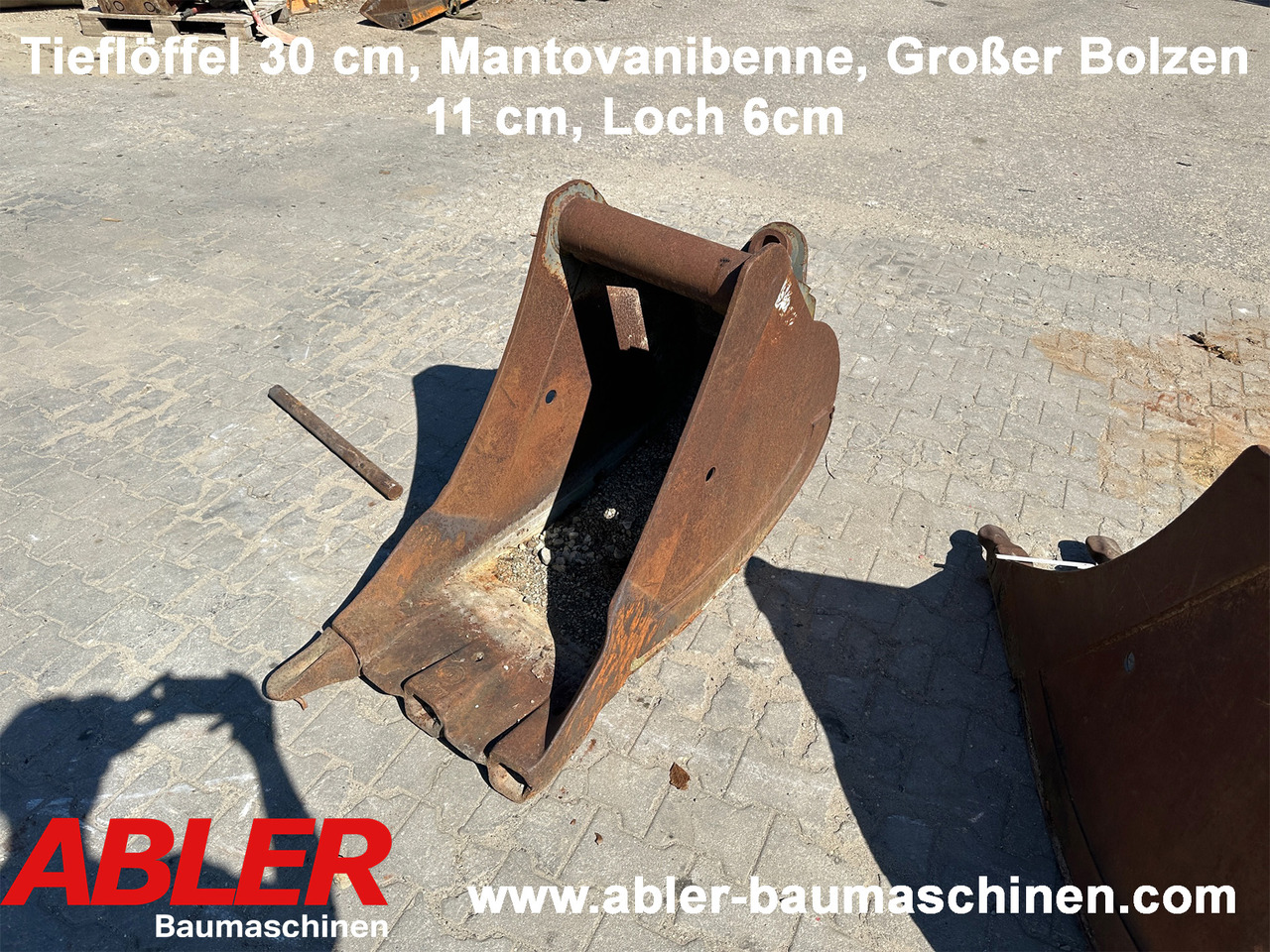 Tieflöffel 30cm Mantovanibenne - Balde escavadora de Máquina de construção: foto 1 Tieflöffel 30cm Mantovanibenne - Balde escavadora de Máquina de construção: foto 1