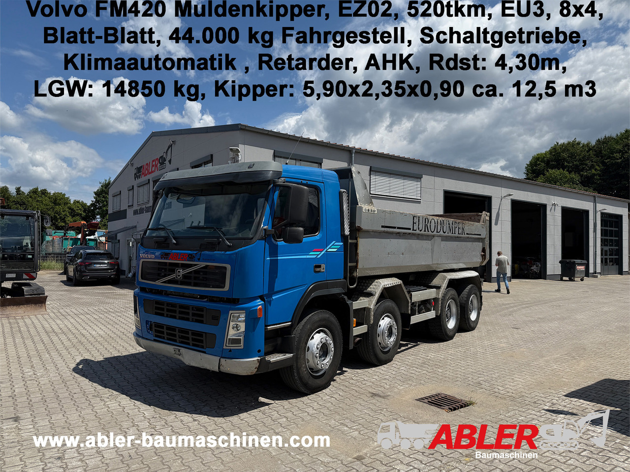 Volvo FM420 Muldenkipper AHK Klima Retarder - Caminhão basculante: foto 1 Volvo FM420 Muldenkipper AHK Klima Retarder - Caminhão basculante: foto 1