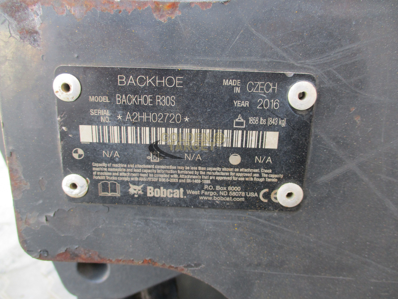 BOBCAT Skid Steer R30S Backhoe Attachment - Balde para carregadeiras de Mini carregadeira: foto 5 BOBCAT Skid Steer R30S Backhoe Attachment - Balde para carregadeiras de Mini carregadeira: foto 5