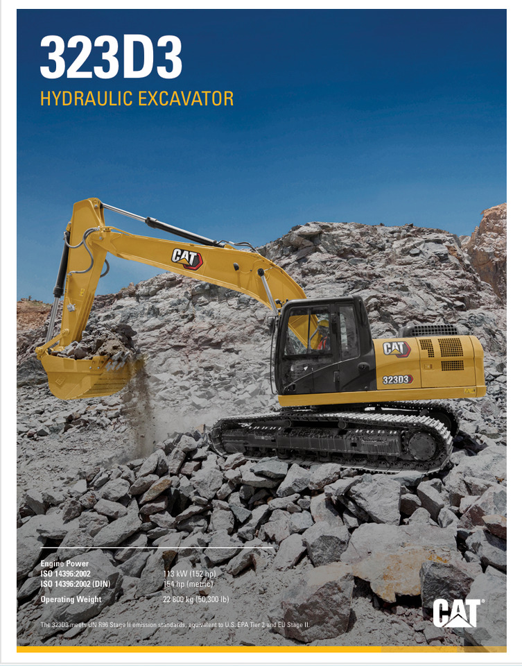 CATERPILLAR 323D3 Hydraulic Excavator - Escavadora de rastos: foto 2 CATERPILLAR 323D3 Hydraulic Excavator - Escavadora de rastos: foto 2