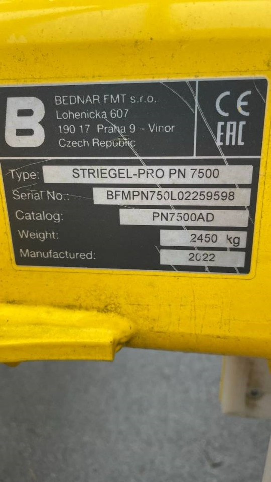 Bednar Striegel PN 7500  - Grade de dentes flexíveis: foto 3 Bednar Striegel PN 7500  - Grade de dentes flexíveis: foto 3