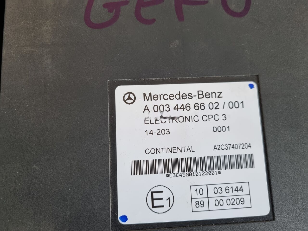 Centralina electrónica de Caminhão Continental ELECTRONIC CPC 3 A 0044465602   Mercedes-Benz ACTROS MP4 EURO 6: foto 8