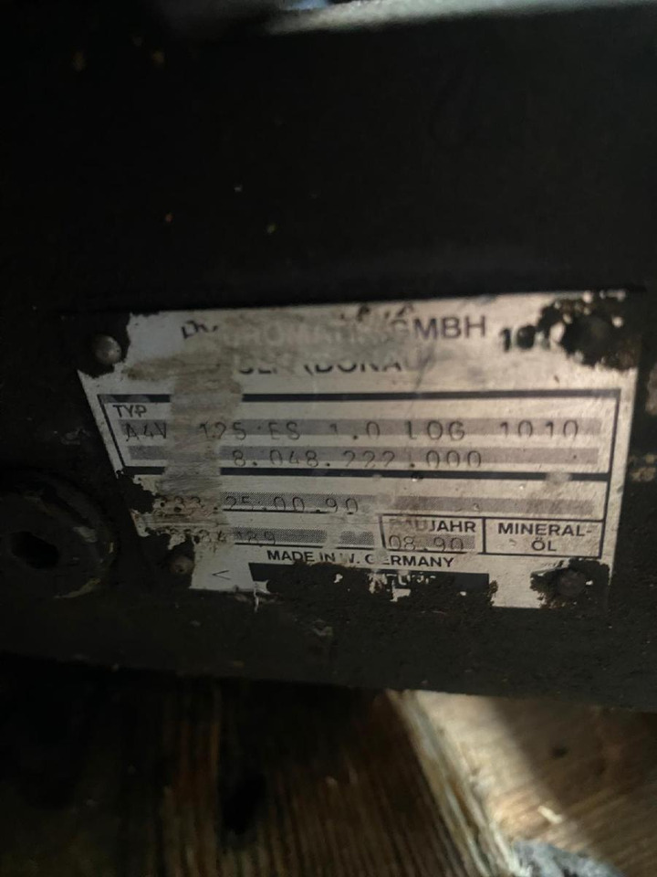 Hydromatik A4V56, A4V125 aus Kässbohrer PB 240D - Hidráulica de Veículo municipal/ Especial: foto 5 Hydromatik A4V56, A4V125 aus Kässbohrer PB 240D - Hidráulica de Veículo municipal/ Especial: foto 5