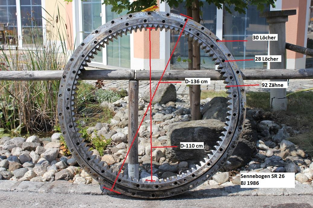 Sennebogen SR 26 - Coroa de giro de Máquina de construção: foto 1 Sennebogen SR 26 - Coroa de giro de Máquina de construção: foto 1