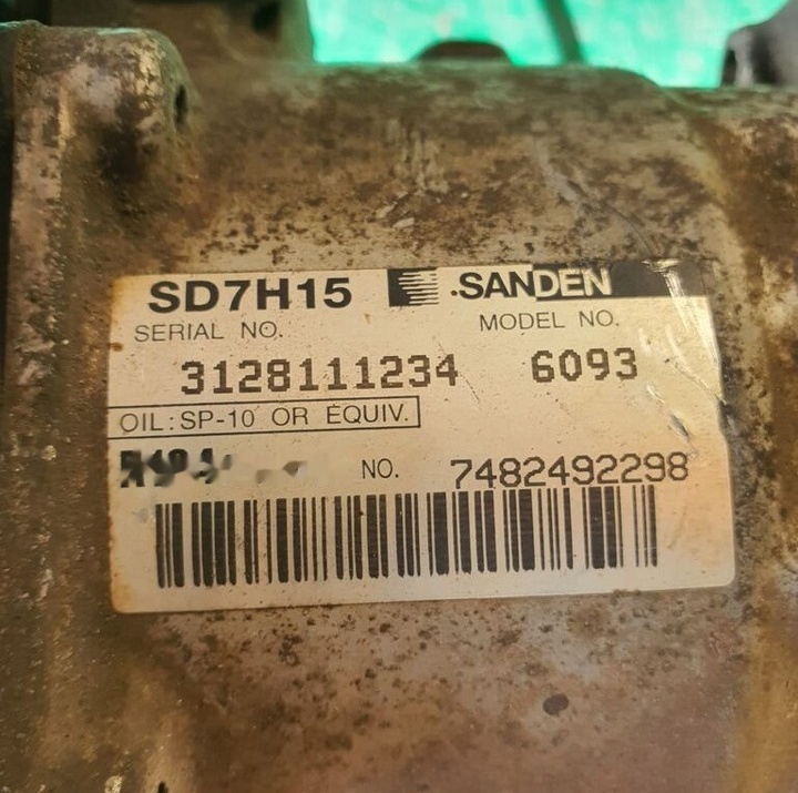 Renault SD7H15 / 6093 / 6093 Renault Premium - Compressor de ar condicionado de Caminhão: foto 2 Renault SD7H15 / 6093 / 6093 Renault Premium - Compressor de ar condicionado de Caminhão: foto 2