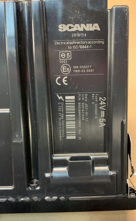 Scania NOWY 24V 5A 2918154 TYPE: SE5000-8 2918154 Scania truck - Tacógrafo de Caminhão: foto 2 Scania NOWY 24V 5A 2918154 TYPE: SE5000-8 2918154 Scania truck - Tacógrafo de Caminhão: foto 2