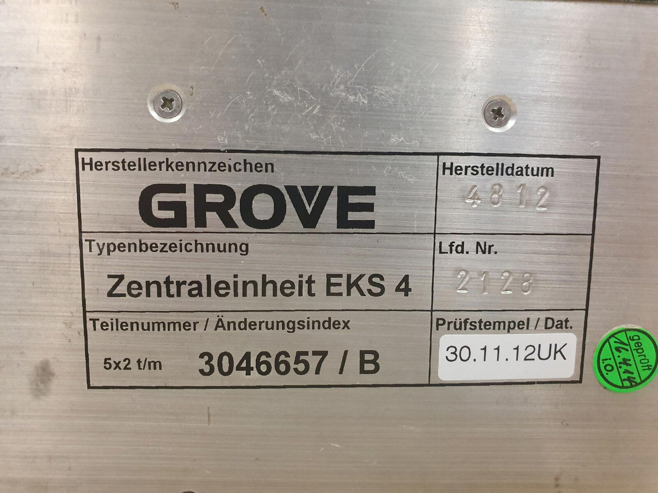Grove EKS 4 LMB - Sistema elétrico de Guindaste móvel: foto 5 Grove EKS 4 LMB - Sistema elétrico de Guindaste móvel: foto 5