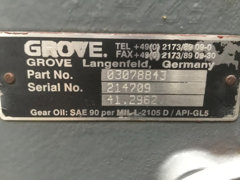 Grove GMK 3055 diff box axle nr 1 - Diferencial de Guindaste: foto 5 Grove GMK 3055 diff box axle nr 1 - Diferencial de Guindaste: foto 5
