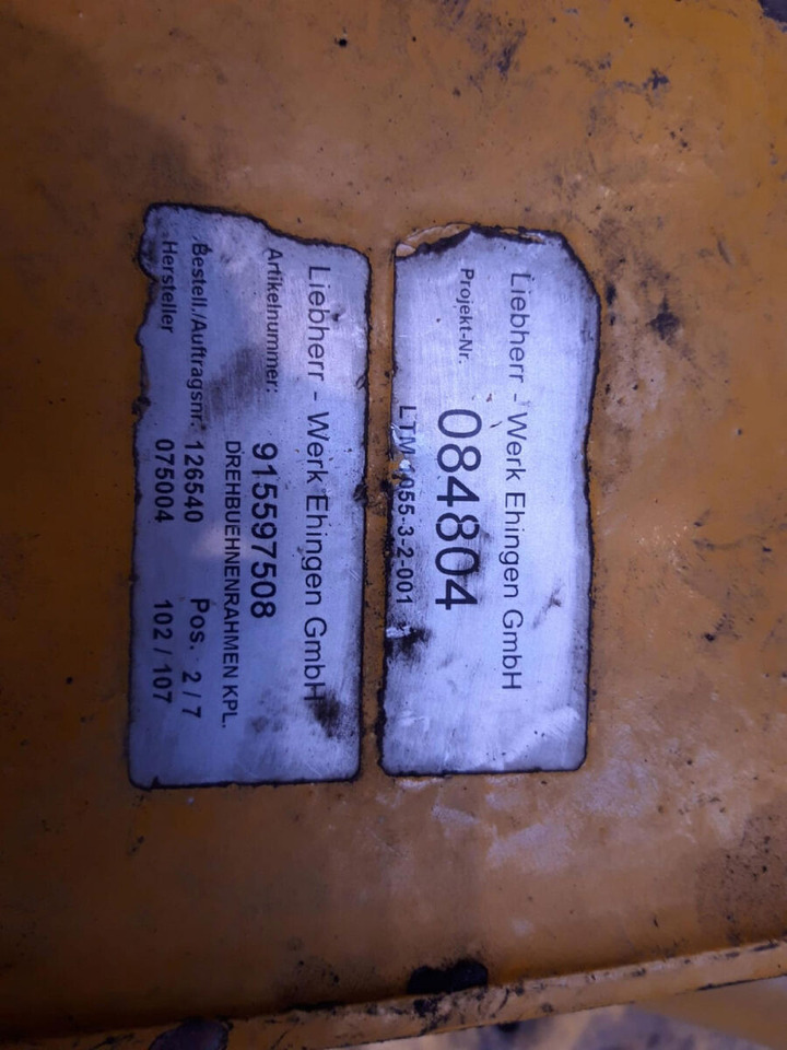 Liebherr LTM 1055-3.2 a frame - Estrutura/ Châssis de Guindaste móvel: foto 5 Liebherr LTM 1055-3.2 a frame - Estrutura/ Châssis de Guindaste móvel: foto 5