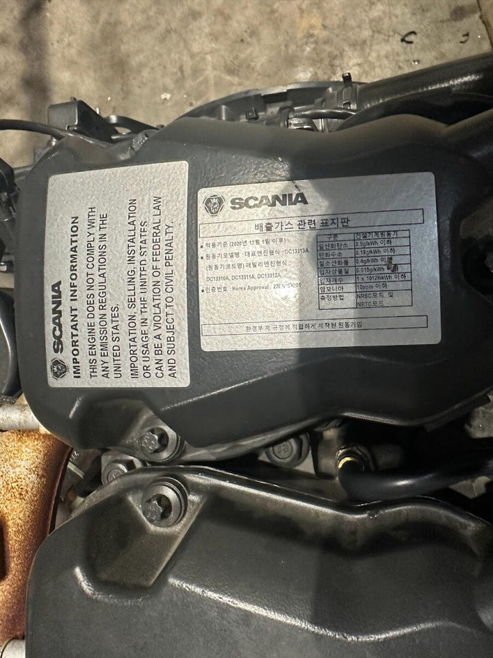 Motor de Guindaste Scania Demag AC 220-1, AC 5.220-1 Scania DC13 313A motor: foto 6