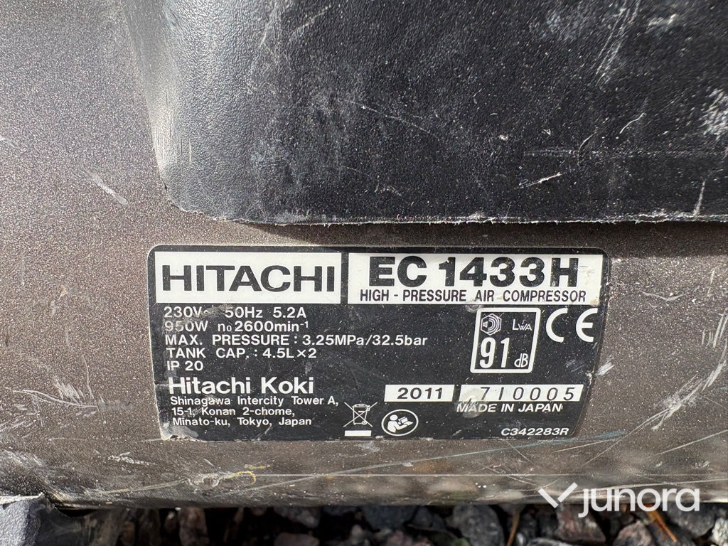 Högtryckskompressor - Hitachi EC 1433H - Compressor de ar: foto 5 Högtryckskompressor - Hitachi EC 1433H - Compressor de ar: foto 5