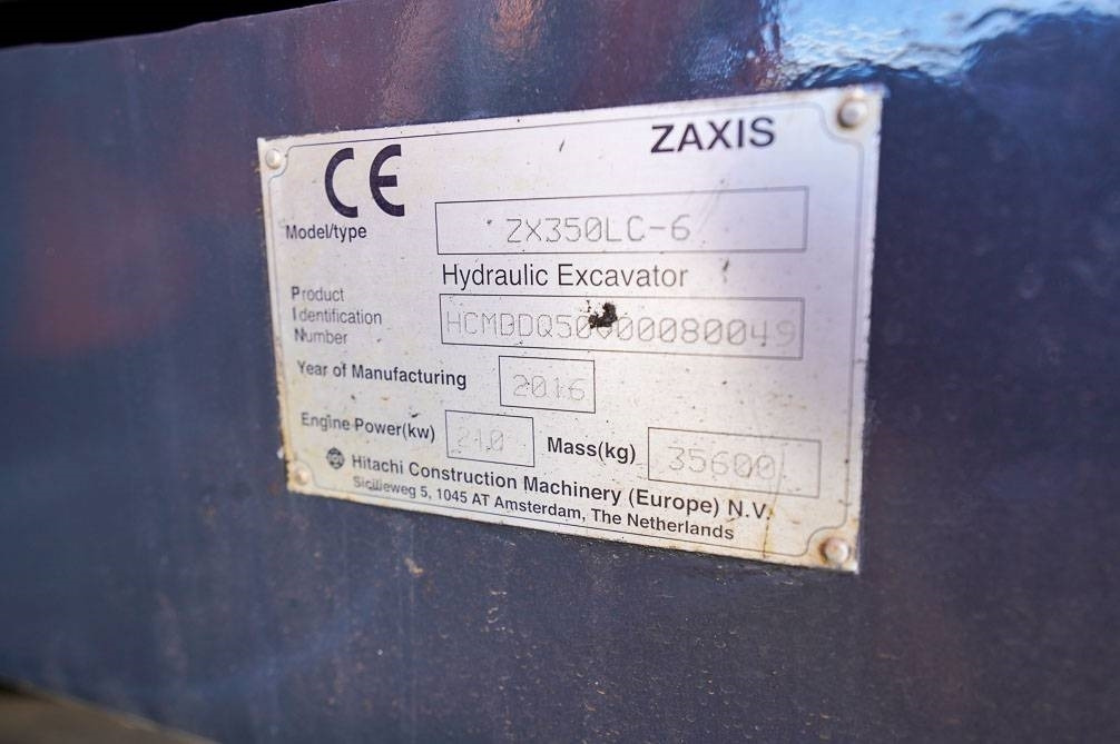 Escavadora de rastos Hitachi ZX350LC-6 UUSI ALAKERTA: foto 16