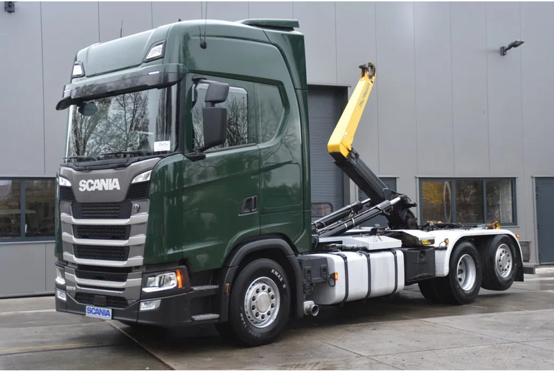 Scania S500 NGS 6x2*4 - HOOKLIFT - RETARDER - 477 TKM - PARK. AIRCO - WHEELBASE: 475 CM - PTO - EXCELLENT CONDITION - - Caminhão polibenne: foto 1 Scania S500 NGS 6x2*4 - HOOKLIFT - RETARDER - 477 TKM - PARK. AIRCO - WHEELBASE: 475 CM - PTO - EXCELLENT CONDITION - - Caminhão polibenne: foto 1