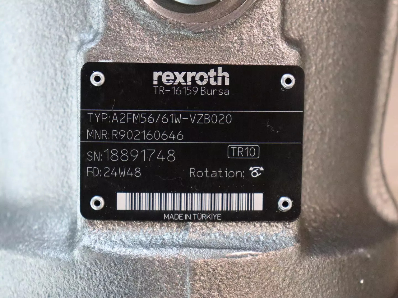 REXROTH A2FM56/61W-VZB020 - Motor hidráulico de Máquina de construção: foto 4 REXROTH A2FM56/61W-VZB020 - Motor hidráulico de Máquina de construção: foto 4
