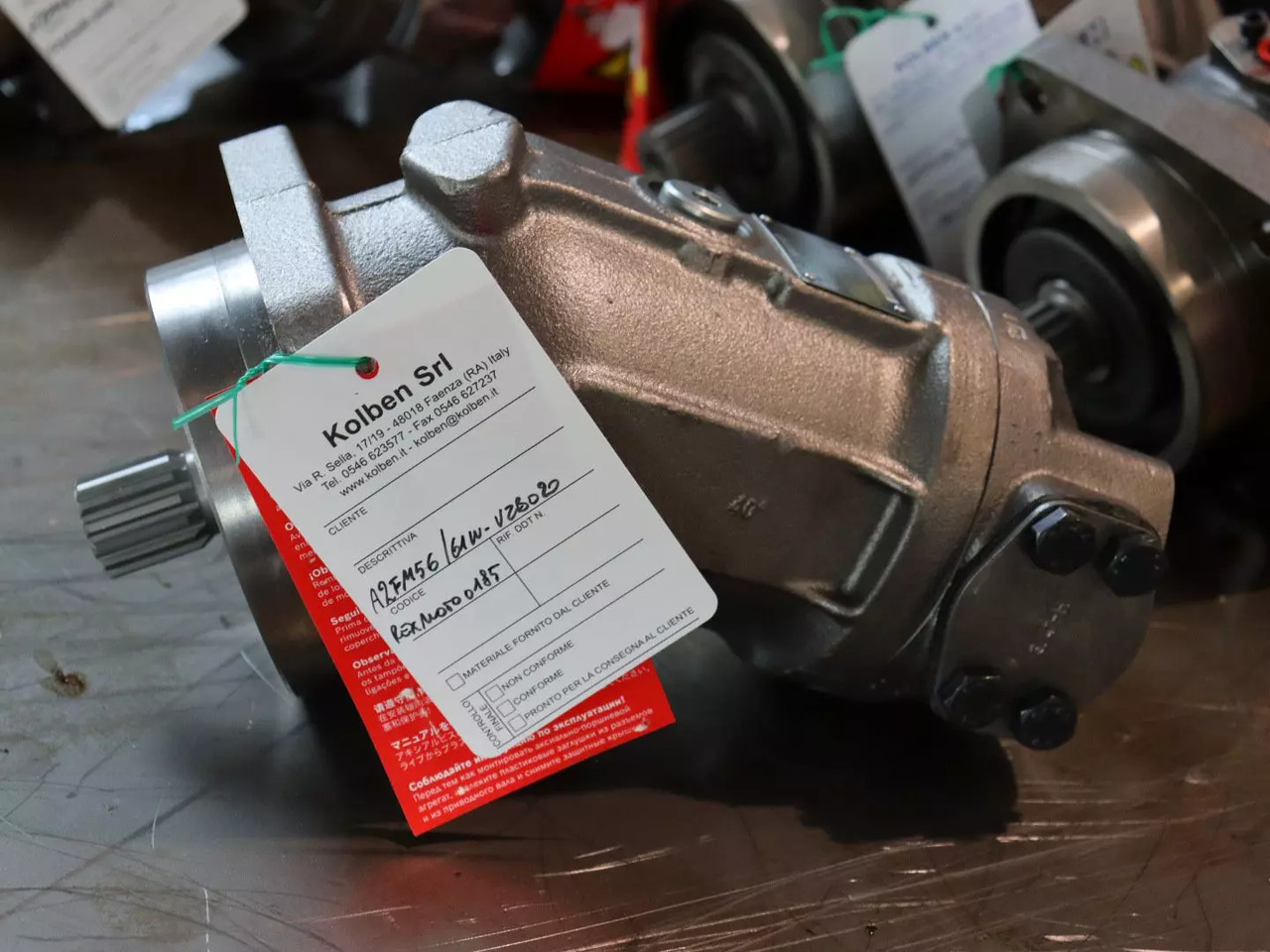REXROTH A2FM56/61W-VZB020 - Motor hidráulico de Máquina de construção: foto 1 REXROTH A2FM56/61W-VZB020 - Motor hidráulico de Máquina de construção: foto 1