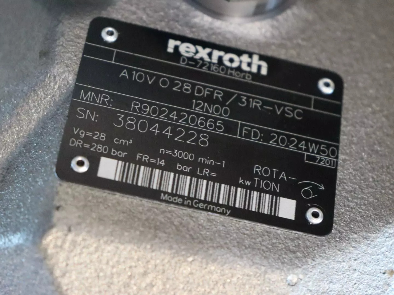 REXROTH - Bomba hidráulica de Máquina de construção: foto 4 REXROTH - Bomba hidráulica de Máquina de construção: foto 4