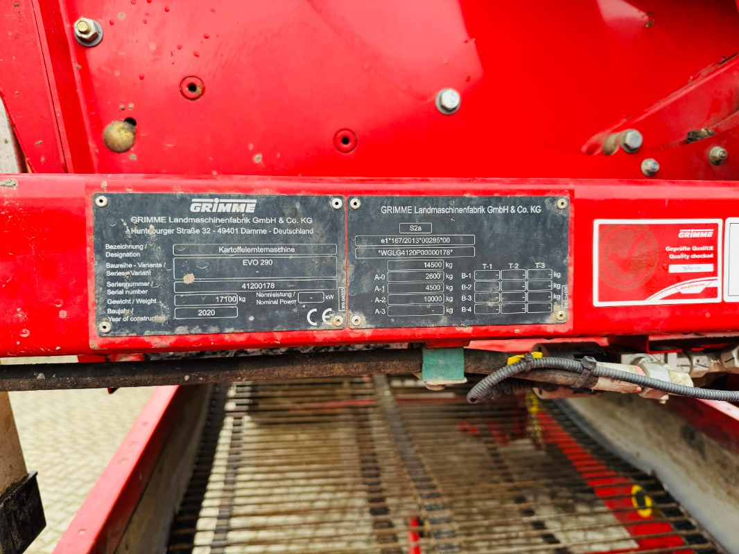 Grimme EVO 290 AirSep - Colheitadeira de batatas: foto 2 Grimme EVO 290 AirSep - Colheitadeira de batatas: foto 2
