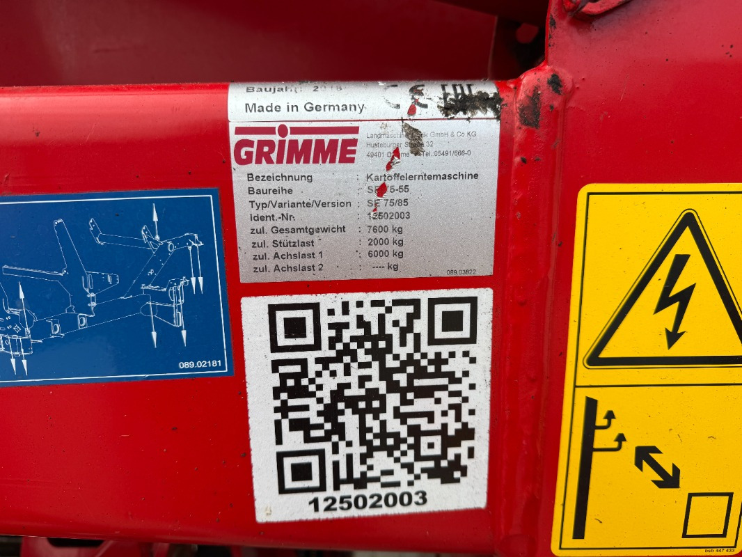 Grimme SE-85-55-UB - Colheitadeira: foto 1 Grimme SE-85-55-UB - Colheitadeira: foto 1