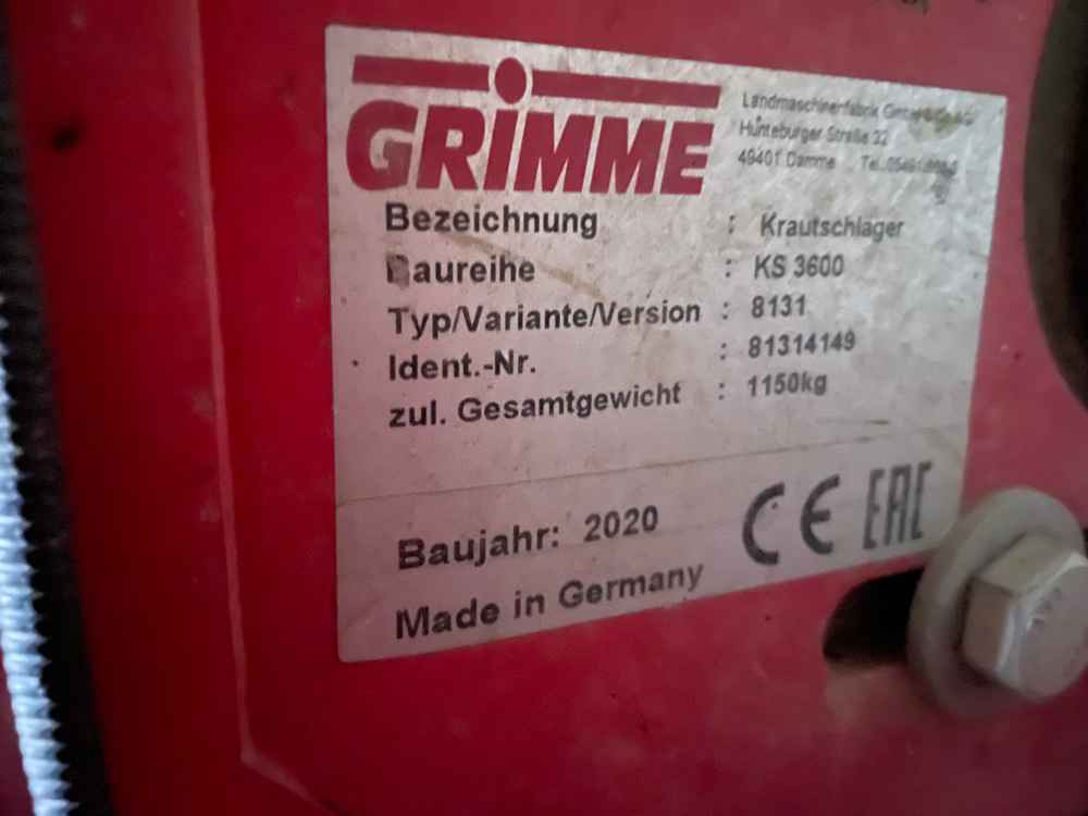 Grimme KS 3600 - Colheitadeira: foto 2 Grimme KS 3600 - Colheitadeira: foto 2