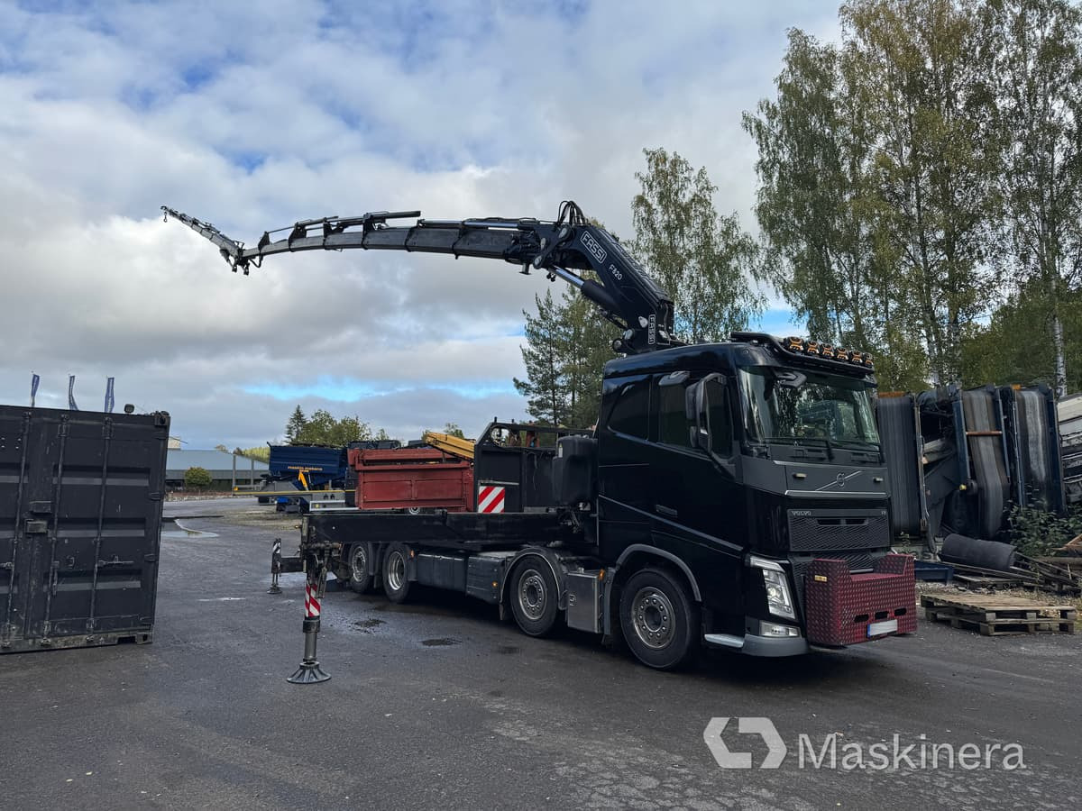 Bodbil Volvo FH 82F med Fassi F820 kran & jib - Camião de caixa aberta/ Plataforma, Caminhão grua: foto 3 Bodbil Volvo FH 82F med Fassi F820 kran & jib - Camião de caixa aberta/ Plataforma, Caminhão grua: foto 3
