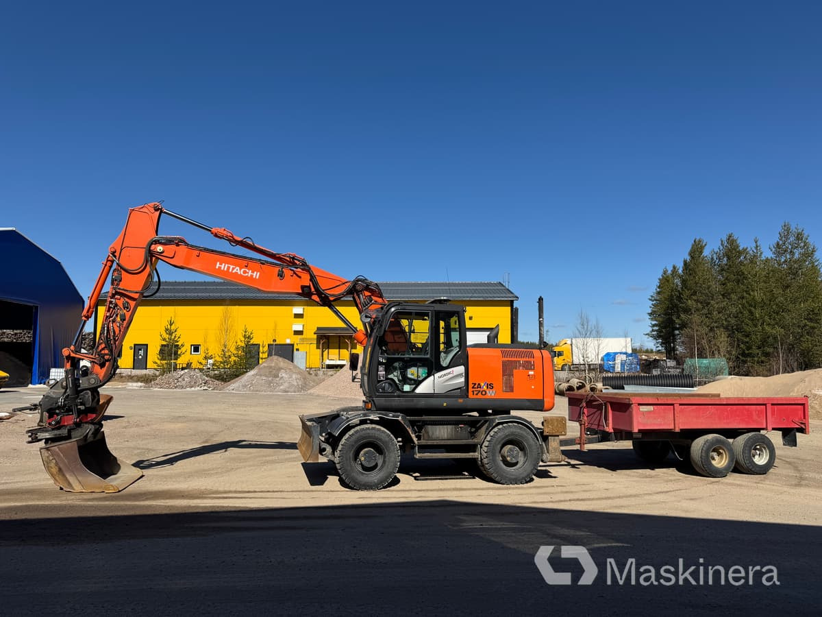 Hitachi ZX170W-5B Hjulgrävare Hitachi ZX170W med vagn - Escavadora de rastos: foto 2 Hitachi ZX170W-5B Hjulgrävare Hitachi ZX170W med vagn - Escavadora de rastos: foto 2