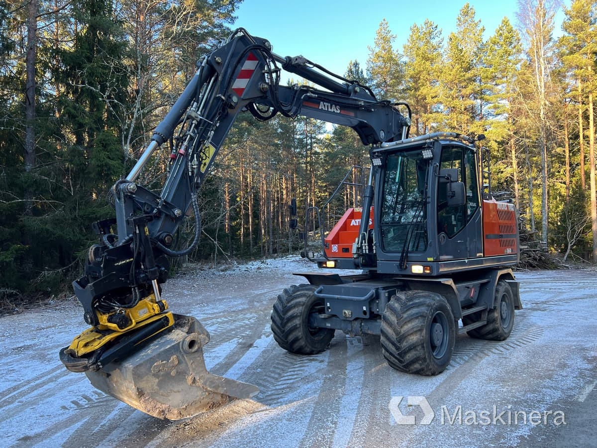 Hjulgrävare Atlas 160 W med grävsystem - Escavadora de rastos: foto 1 Hjulgrävare Atlas 160 W med grävsystem - Escavadora de rastos: foto 1