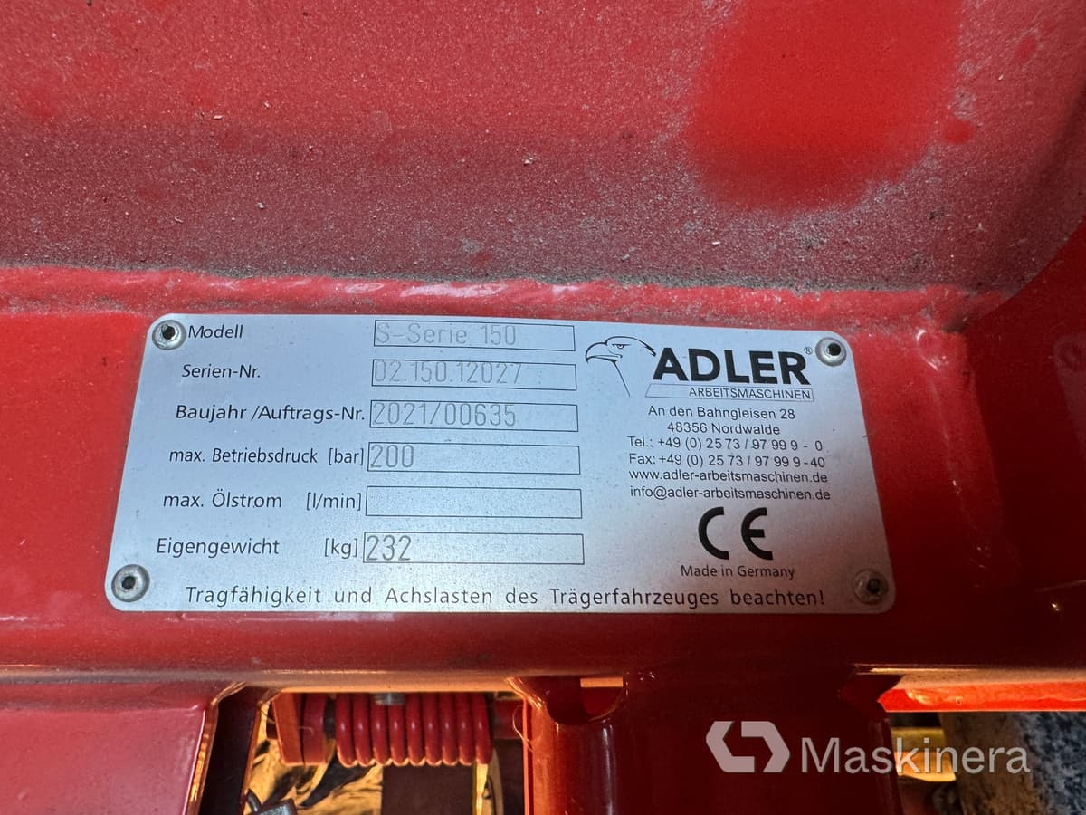 Lâmina limpa-neves Snöblad Adler S-serie 150: foto 11