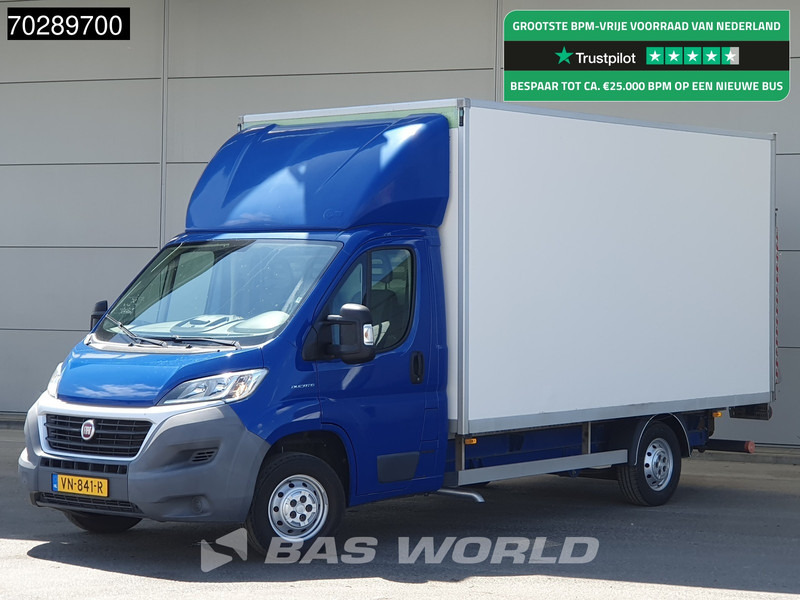 Fiat Ducato 150pk Laadklep Zijdeur Bakwagen Navi Airco Cruise Parkeersensoren Euro5 Meubelbak Koffer 20m3 Airco Cruise control - Carrinha de contentor: foto 1 Fiat Ducato 150pk Laadklep Zijdeur Bakwagen Navi Airco Cruise Parkeersensoren Euro5 Meubelbak Koffer 20m3 Airco Cruise control - Carrinha de contentor: foto 1