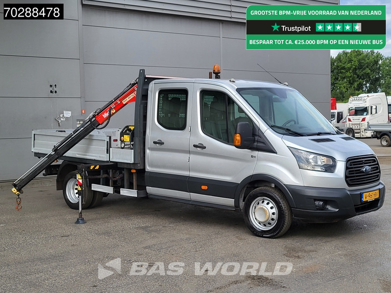 Ford Transit 105pk Kraanwagen Fassi M10A.12 Dubbel Cabine Dubbellucht Trekhaak Euro6 Crane Kran Kranwagen Trekhaak - Furgão caixa aberta: foto 1 Ford Transit 105pk Kraanwagen Fassi M10A.12 Dubbel Cabine Dubbellucht Trekhaak Euro6 Crane Kran Kranwagen Trekhaak - Furgão caixa aberta: foto 1