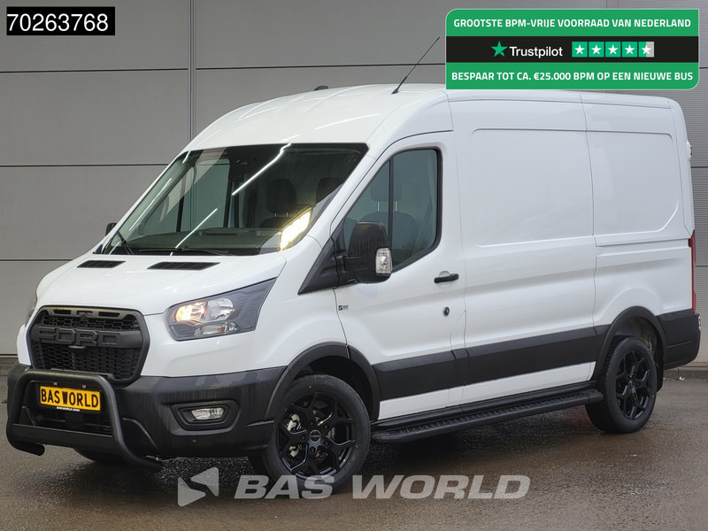 Ford Transit 130pk L2H2 Nieuw! Black Edition Trekhaak Airco Cruise Camera Parkeersensoren 10m3 Airco Trekhaak Cruise control - Furgão compacto: foto 1 Ford Transit 130pk L2H2 Nieuw! Black Edition Trekhaak Airco Cruise Camera Parkeersensoren 10m3 Airco Trekhaak Cruise control - Furgão compacto: foto 1