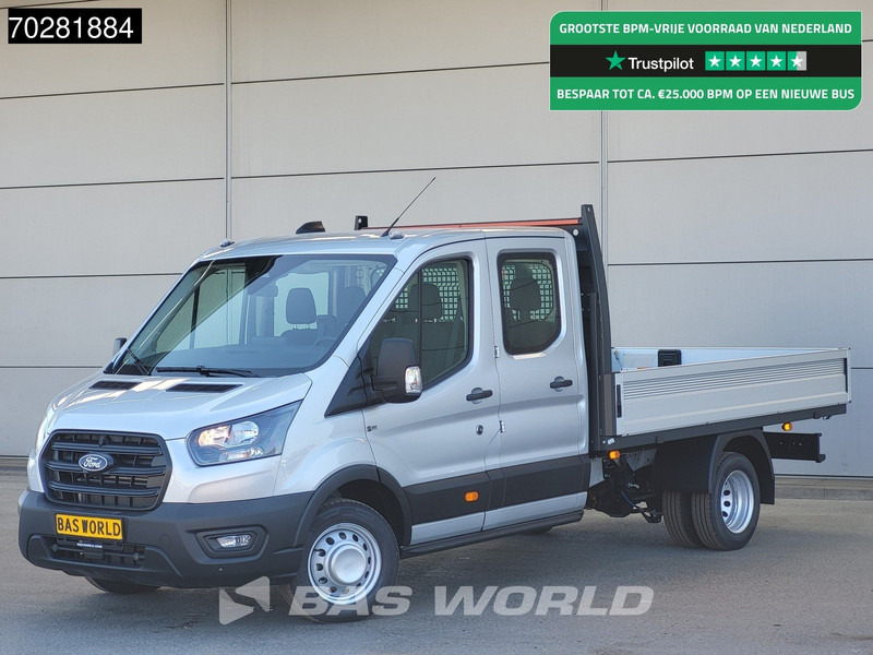 Ford Transit 170pk Automaat Dubbel Cabine 3500kg Trekhaak Open Laadbak Pritsche SYNC4 scherm CarPlay Camera Airco Trekhaak Cruise control - Furgão caixa aberta: foto 1 Ford Transit 170pk Automaat Dubbel Cabine 3500kg Trekhaak Open Laadbak Pritsche SYNC4 scherm CarPlay Camera Airco Trekhaak Cruise control - Furgão caixa aberta: foto 1