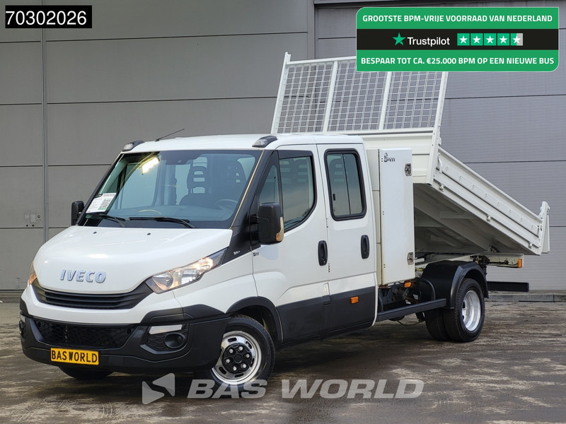 Iveco Daily 35C14 Dubbel Cabine Kipper met Kist Dubbellucht 3,5t Trekhaak Airco Cruise Euro6 Tipper Benne Kieper Airco Trekhaak Cruise contr - Furgão basculante: foto 1 Iveco Daily 35C14 Dubbel Cabine Kipper met Kist Dubbellucht 3,5t Trekhaak Airco Cruise Euro6 Tipper Benne Kieper Airco Trekhaak Cruise contr - Furgão basculante: foto 1