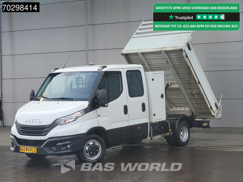 Iveco Daily 35C14 Kipper met Kist Dubbel Cabine 3,5t Trekhaak Dubbellucht Airco Cruise Euro6 Tipper Benne Kieper Airco Trekhaak Cruise contr - Furgão basculante: foto 1 Iveco Daily 35C14 Kipper met Kist Dubbel Cabine 3,5t Trekhaak Dubbellucht Airco Cruise Euro6 Tipper Benne Kieper Airco Trekhaak Cruise contr - Furgão basculante: foto 1