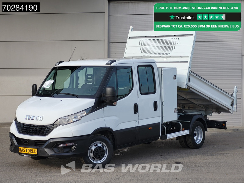Iveco Daily 35C14 Kipper met Kist Dubbel Cabine Dubbellucht 3,5t Trekhaak Airco Cruise Euro6 Kieper Tipper Benne 2m3 Airco Trekhaak Cruise c - Furgão basculante: foto 1 Iveco Daily 35C14 Kipper met Kist Dubbel Cabine Dubbellucht 3,5t Trekhaak Airco Cruise Euro6 Kieper Tipper Benne 2m3 Airco Trekhaak Cruise c - Furgão basculante: foto 1