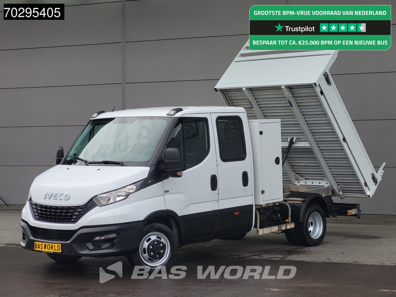 Iveco Daily 35C14 Kipper met Kist Dubbel Cabine Dubbellucht 3,5t Trekhaak Airco Cruise Euro6 Kieper Tipper Benne Airco Trekhaak Cruise contr - Furgão basculante: foto 1 Iveco Daily 35C14 Kipper met Kist Dubbel Cabine Dubbellucht 3,5t Trekhaak Airco Cruise Euro6 Kieper Tipper Benne Airco Trekhaak Cruise contr - Furgão basculante: foto 1