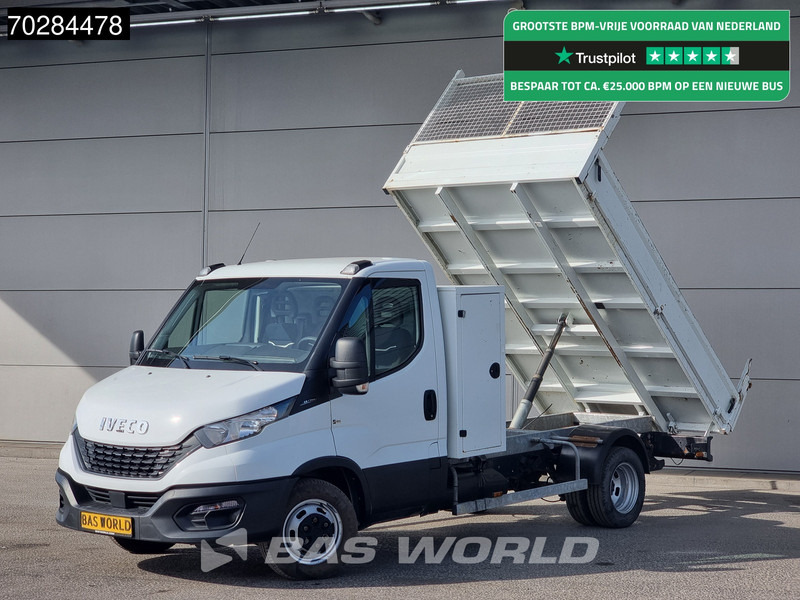 Iveco Daily 35C14 Open Laadbak met Kist Dubbellucht 3,5t Trekhaak Airco Cruise Euro6 Pritsche Pickup Open Box Airco Trekhaak Cruise control - Furgão caixa aberta: foto 1 Iveco Daily 35C14 Open Laadbak met Kist Dubbellucht 3,5t Trekhaak Airco Cruise Euro6 Pritsche Pickup Open Box Airco Trekhaak Cruise control - Furgão caixa aberta: foto 1