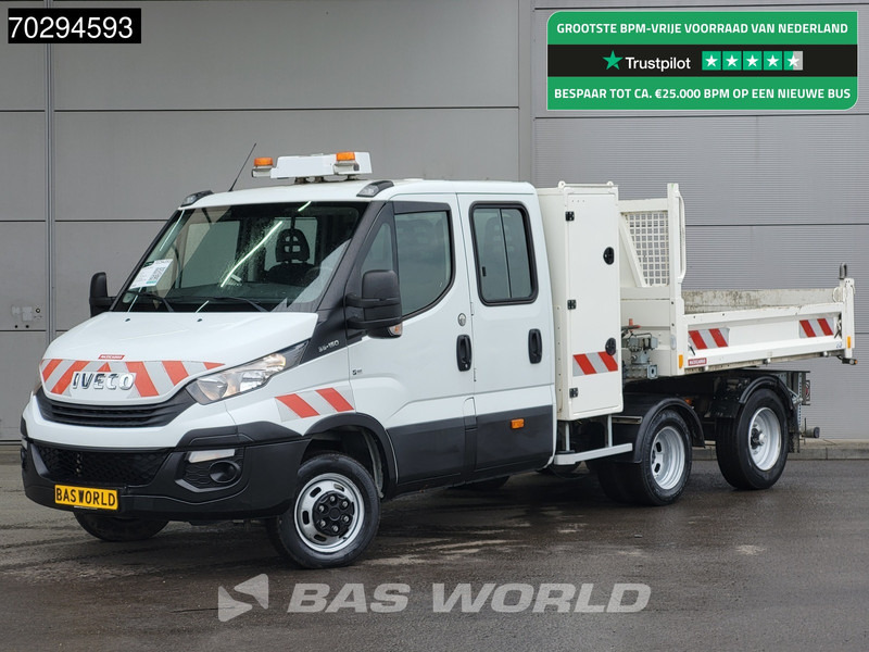 Iveco Daily 35C15 3.0L Kipper met Kist Maxicargo Airco Cruise Camera Euro6 Tipper Benne Kieper 2m3 Airco Dubbel cabine Cruise control - Furgão basculante: foto 1 Iveco Daily 35C15 3.0L Kipper met Kist Maxicargo Airco Cruise Camera Euro6 Tipper Benne Kieper 2m3 Airco Dubbel cabine Cruise control - Furgão basculante: foto 1